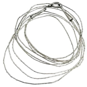 Southwest Sterling Multi Chain Necklace 3.23 G