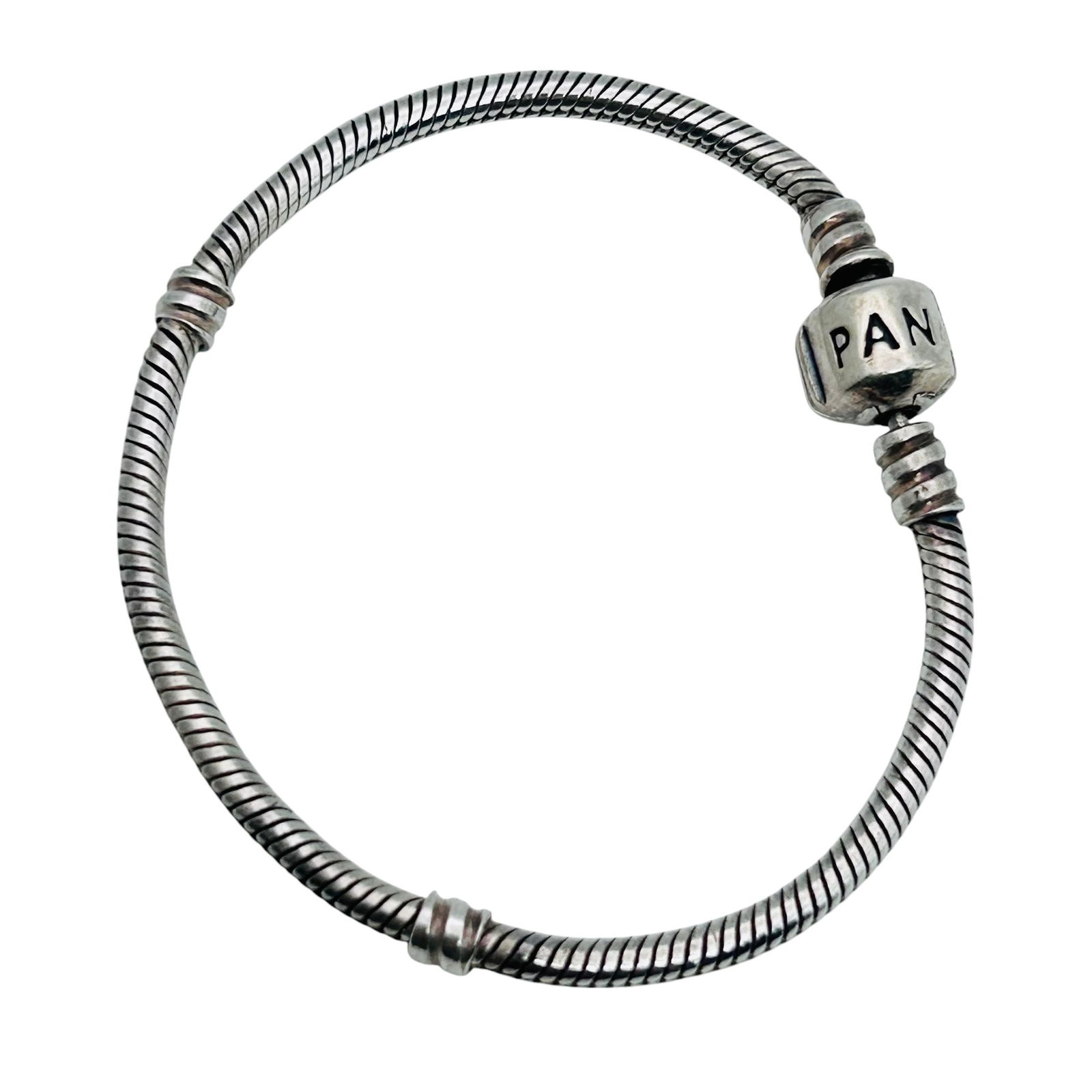 Pandora Sterling Round Chain Charm Bracelet 13.09 G (1 of 5)