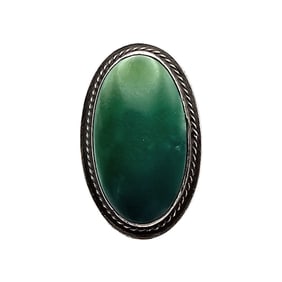 Native Aventurine Sterling Silver Ring Size 6.25 12.2 G