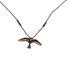 Southwestern Sterling Liquid Silver Necklace 3.7 G