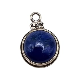 Southwestern Sodalite Sterling Silver Pendant 1.9 G