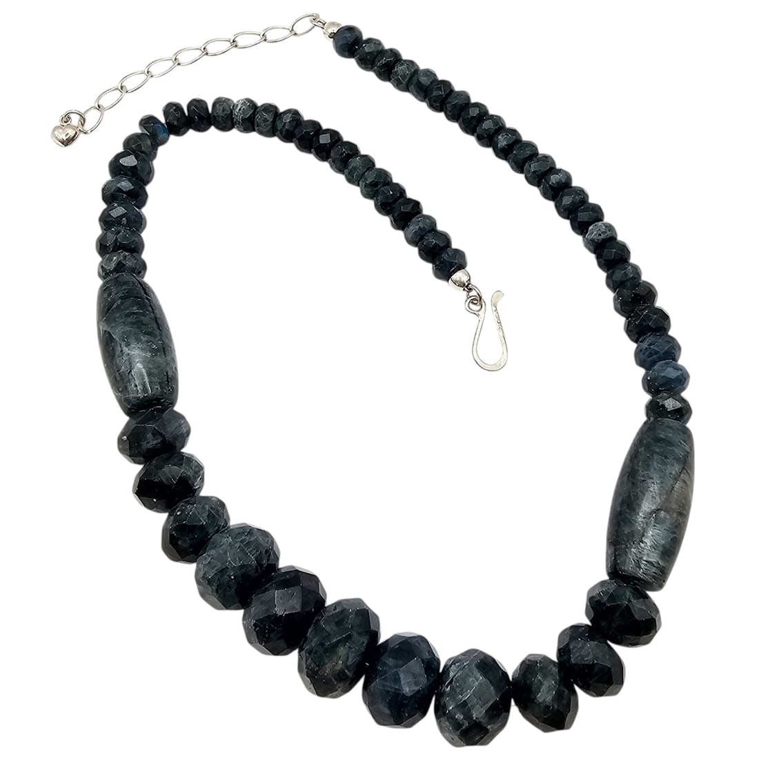 Jay King Mine Finds Moss Agate Sterling Silver Necklace 104.8 G (1 of 3)