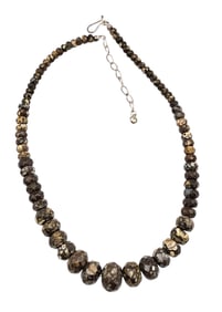 Jay King Mine Finds Dalmatian Jasper Sterling Silver Necklace