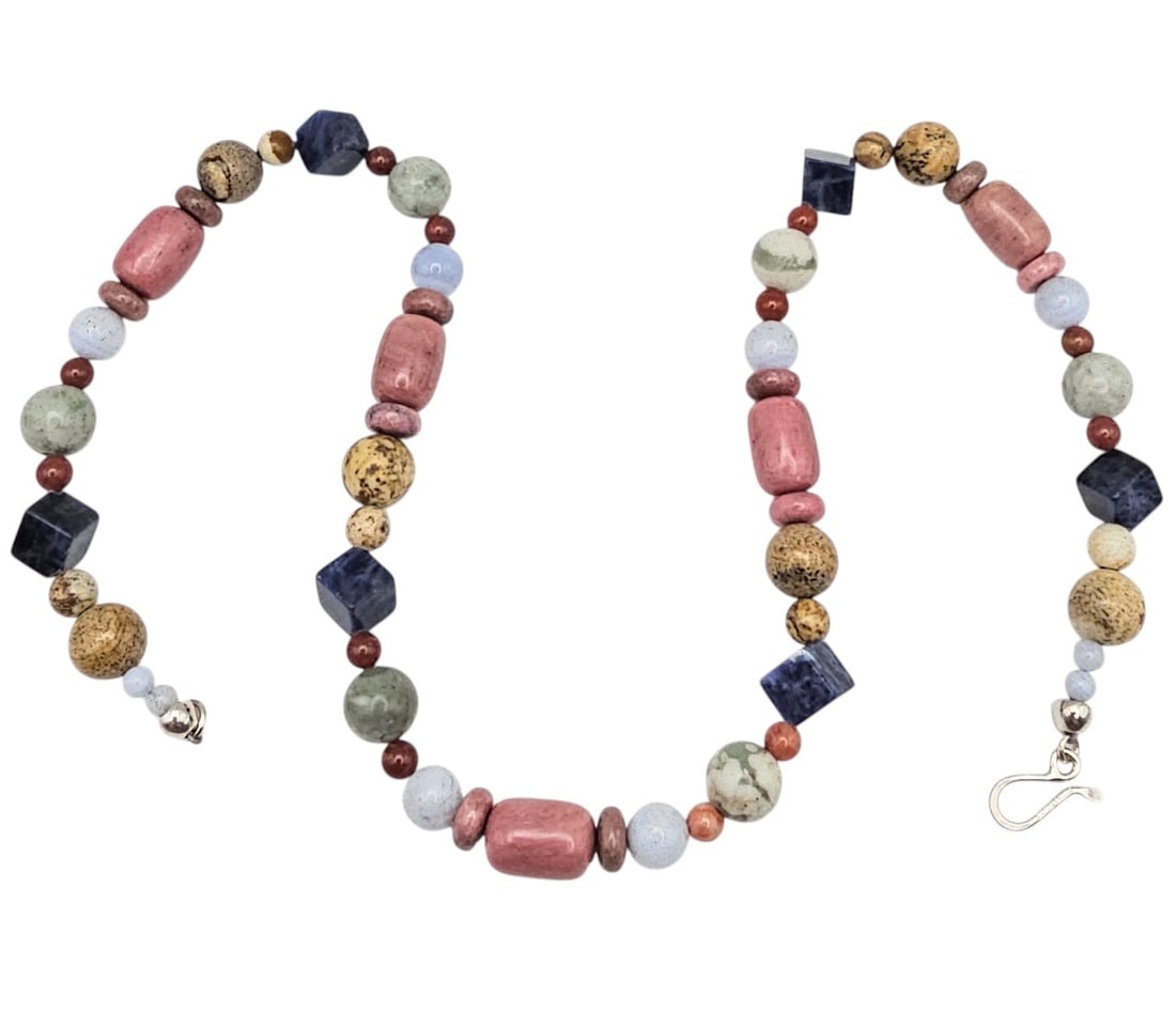 Jay King Mine Finds Multi Stone Sterling Silver Necklace 52.8 G (1 of 3)