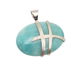 Jay King Mine Finds Quartz Sterling Silver Pendant 27.7 G