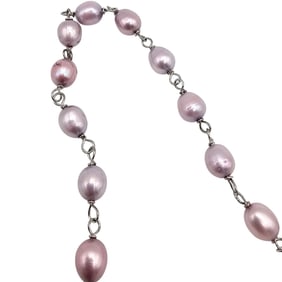 CW Pearl Sterling Silver Necklace 15.2 G