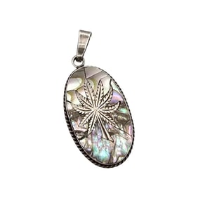 OFS Mexico Abalone Sterling Silver Pendant 8.2 G