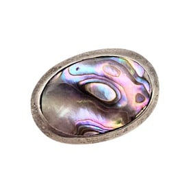 CPS Mexico Abalone Alpaca Brooch Pendant 4.1 G
