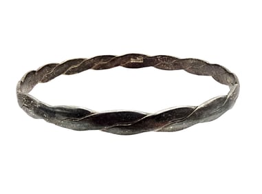 Mexico Sterling Silver Bangle Bracelet 14 G