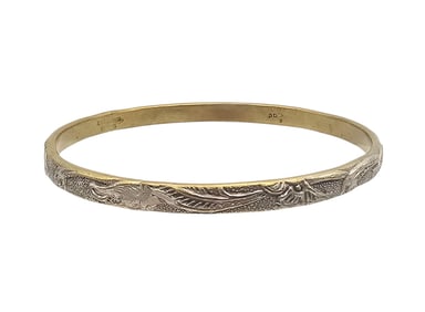 Mexico Sterling Silver Bangle Bracelet 20 G
