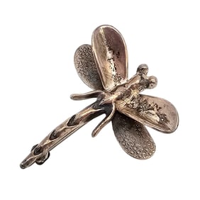 Mexico TM-?? Sterling Silver Dragonfly Brooch 6.5 G