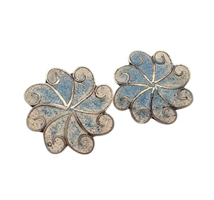 Sodalite Sterling Silver Earrings 9.1 G