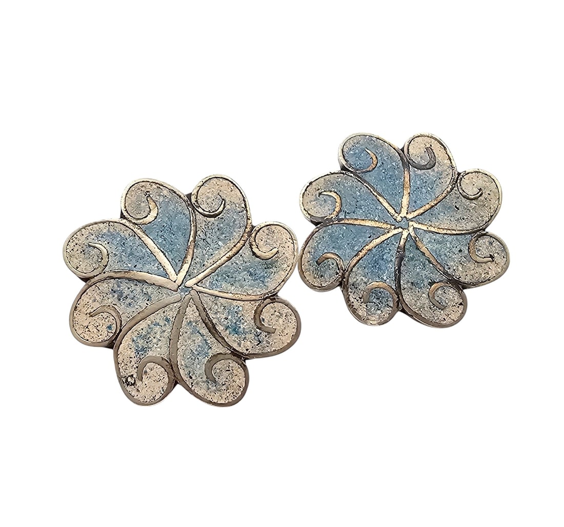 Sodalite Sterling Silver Earrings 9.1 G: Sodalite Sterling Silver Earrings 9.1 G