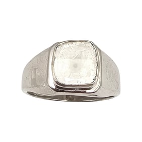 D'Joy Diamond Sterling Silver Cocktail Ring Size 9.75 5.3 G
