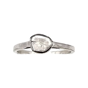 D'Joy Diamond Sterling Silver Cocktail Ring Size 9.25 2 G