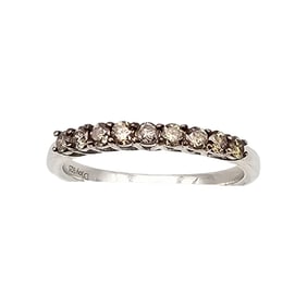 D'Joy Diamond Sterling Silver Cocktail Ring Size 9.5 2.6 G