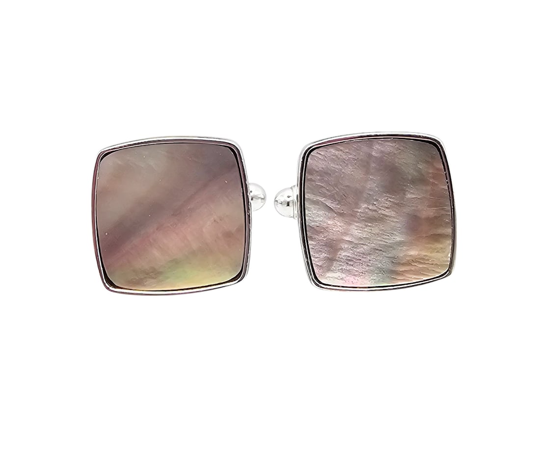 Trywhite Abalone Cufflinks: Trywhite Abalone Cufflinks