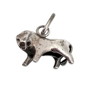 Sterling Silver Lion Pendant 17 G