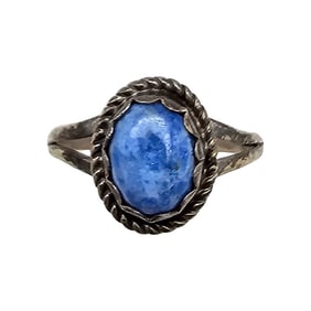 SN Sodalite Sterling Silver Ring Size 6.25 1.9 G