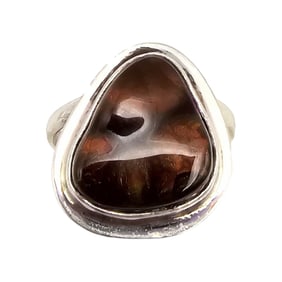 WW Brown Sterling Silver Ring Size 4 3.4 G