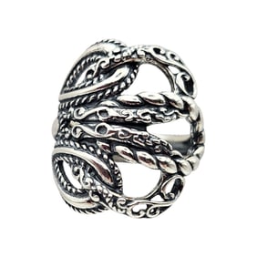 Carolyn Pollack Relios Southwestern Sterling Silver Ring Size 9.75 11.7 G