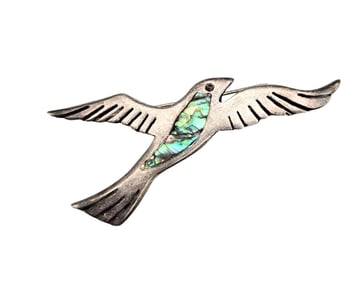 NR Mexico Abalone Bird Brooch 4.4 G