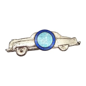 Creed Enamel Sterling Silver Religious Car Piece Of Jewelry 16 G