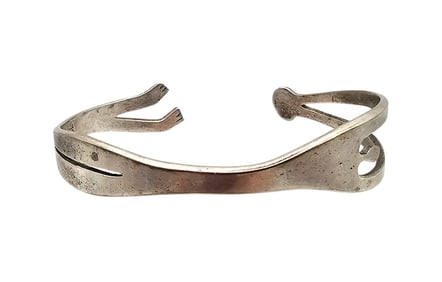 Alpaca Mexico Stretched Human Cuff Bracelet 12.3 G
