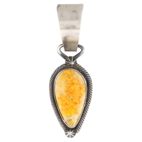Richard & Rita Begay Navajo Sterling Bumble Bee Jasper Pendant