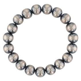 Stretchy Sterling Navajo Pearl Bracelet