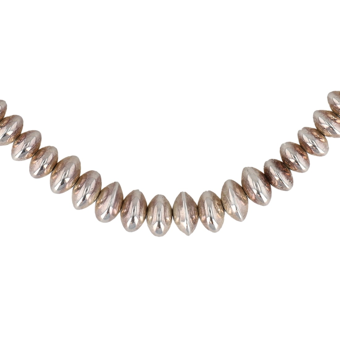 Handmade Navajo Sterling Beaded Necklace (1 of 5)