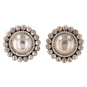 Richard Little Yellowhorse Navajo Sterling Earrings