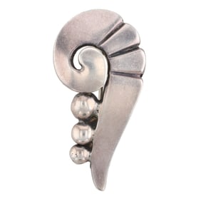 Carlos Diaz Silversmith Sterling Brooch
