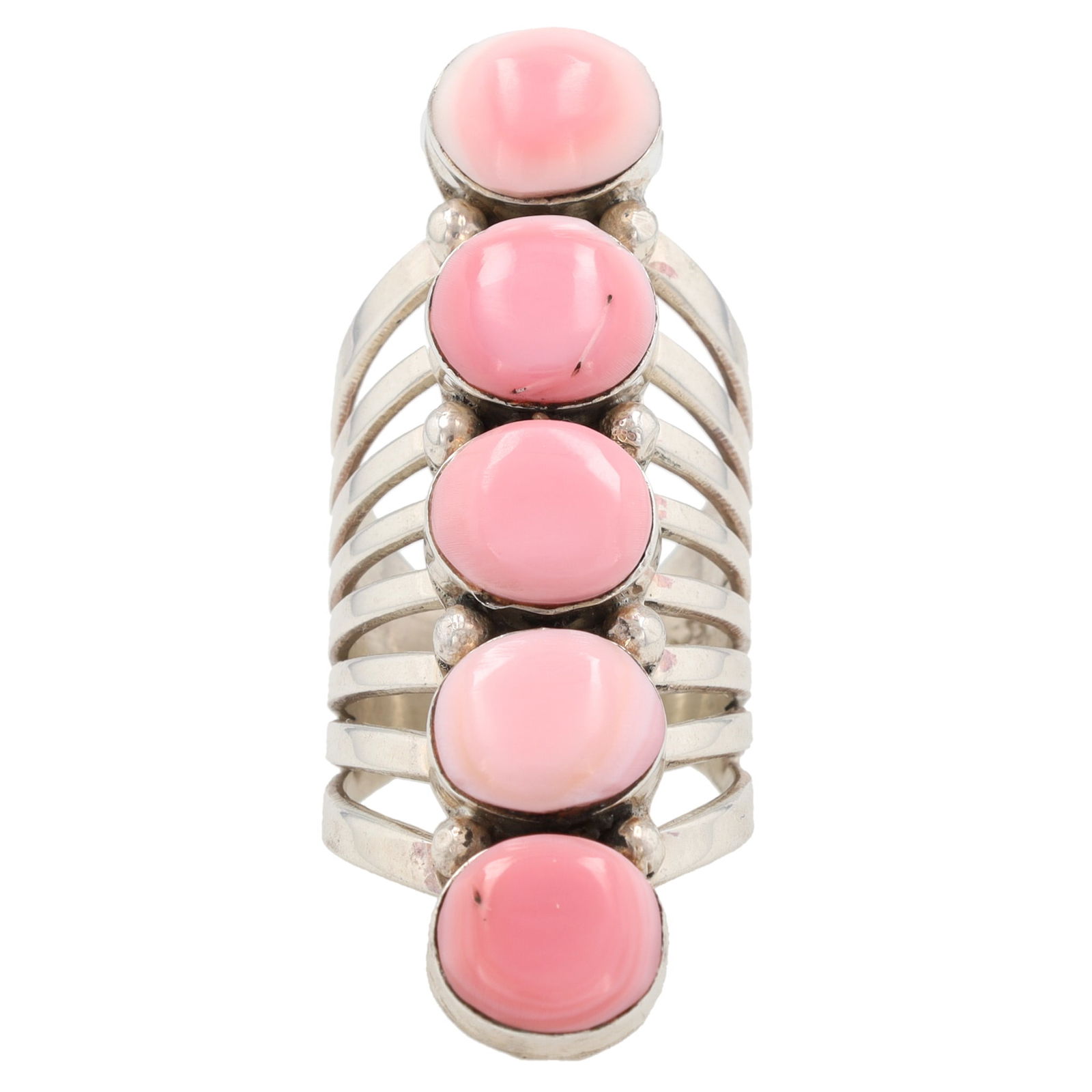 Running Bear Sterling Pink Conch Ring Sz. 7 (1 of 6)