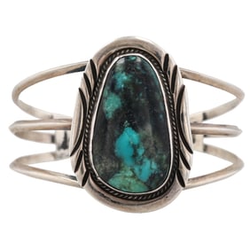 Chimney Butte Shop Sterling Turquoise Cuff Bracelet