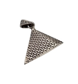 Y Sterling Silver Pyramid Pendant 4.1 G