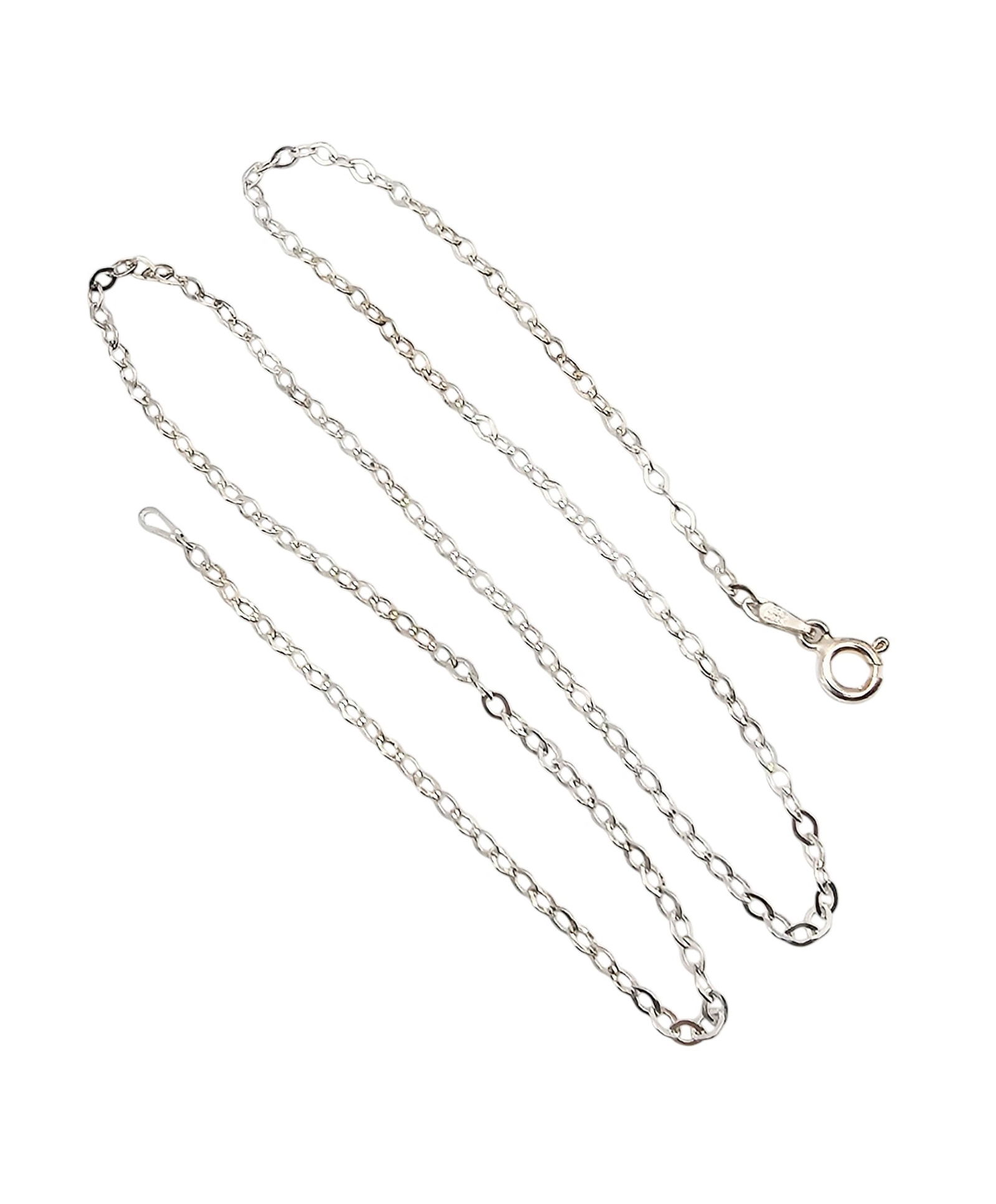 Sterling Silver Cable Chain Necklace 2.4 G (1 of 3)