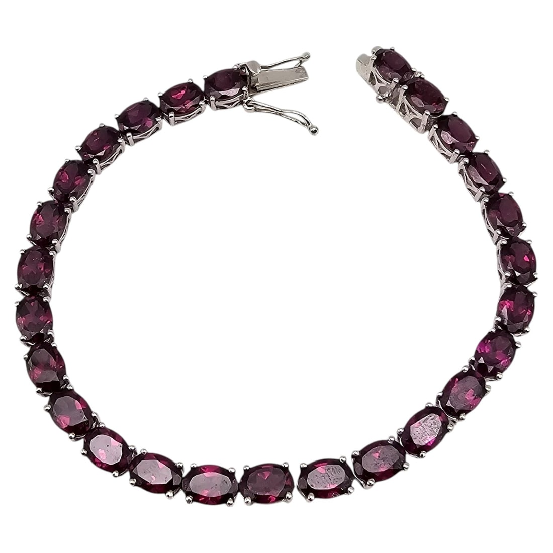 STS Tourmaline Sterling Silver Tennis Bracelet 12.6 G: STS Tourmaline Sterling silver Tennis bracelet 12.6 G