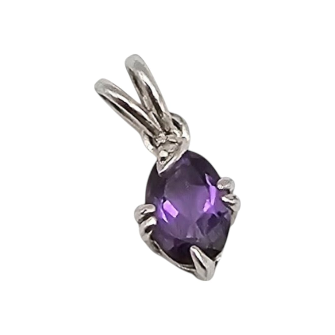 Ross Simons Amethyst Sterling Silver Pendant 0.8 G (1 of 4)