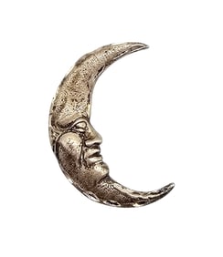 Sterling Silver Crescent Moon Pendant 2.4 G