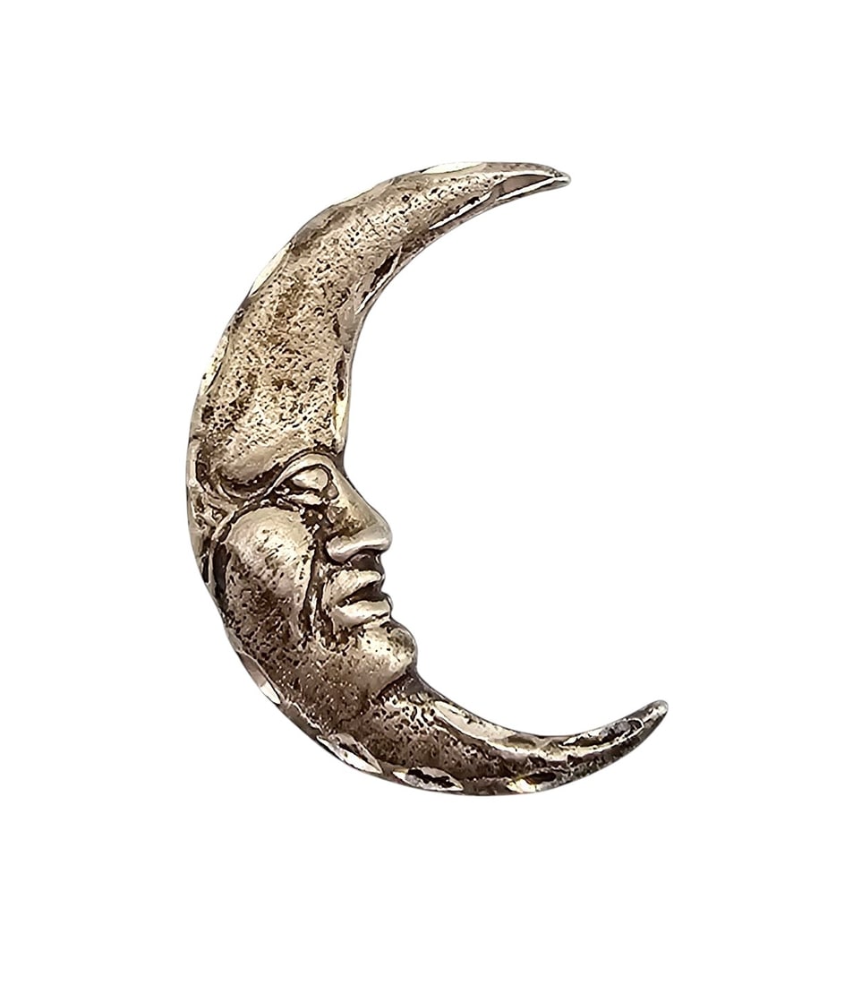 Sterling Silver Crescent Moon Pendant 2.4 G (1 of 4)