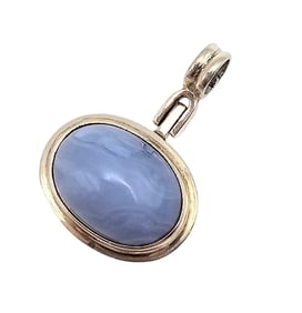 Agate Sterling Silver Pendant 8.2 G