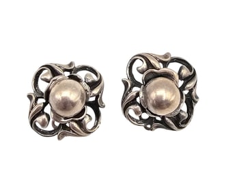 Sterling Silver Clip Earrings 12.5 G