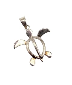 ACI Sterling Silver Sea Turtle Pendant 1.9 G