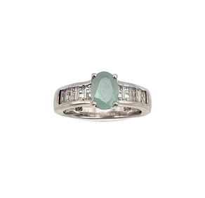 STS Quartz White Topaz Sterling Silver Cocktail Ring Size 4.75 3.4 G