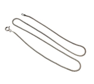 Sterling Silver Popcorn Chain Necklace 2.7 G