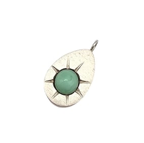 Jade Sterling Silver Pendant 5.8 G