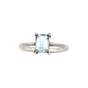 Topaz Sterling Silver Cocktail Ring Size 8.5 3.6 G