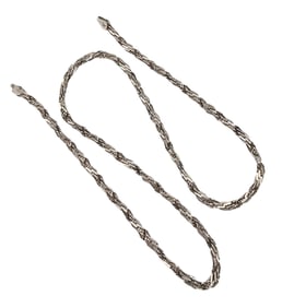Italy Sterling Silver Serpentine Chain Necklace 11.3 G