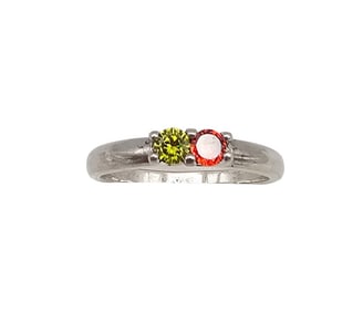 Rhinestone Sterling Silver Cocktail Ring Size 7.5 2.4 G